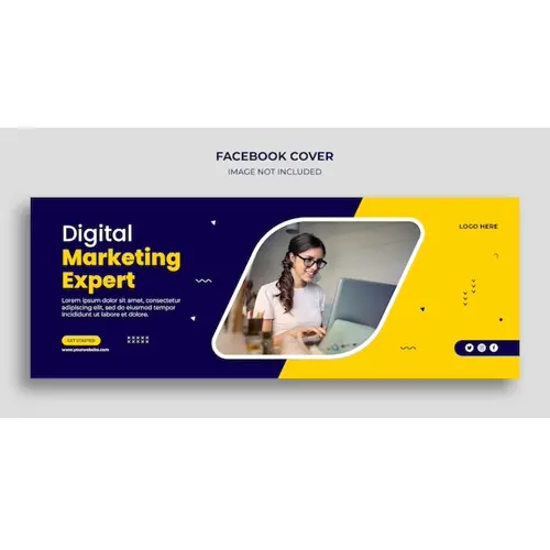 Corporate business agency Facebook cover and web banner template