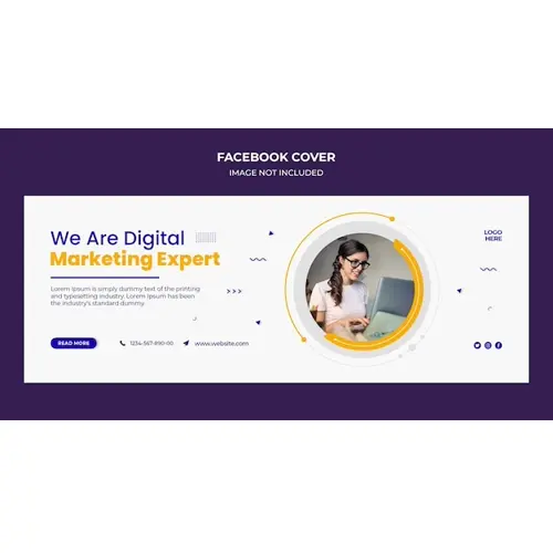 Corporate business agency Facebook cover and web banner template