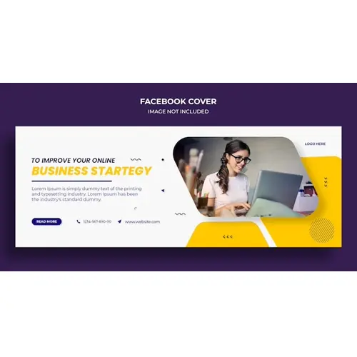 Corporate business agency Facebook cover and web banner template