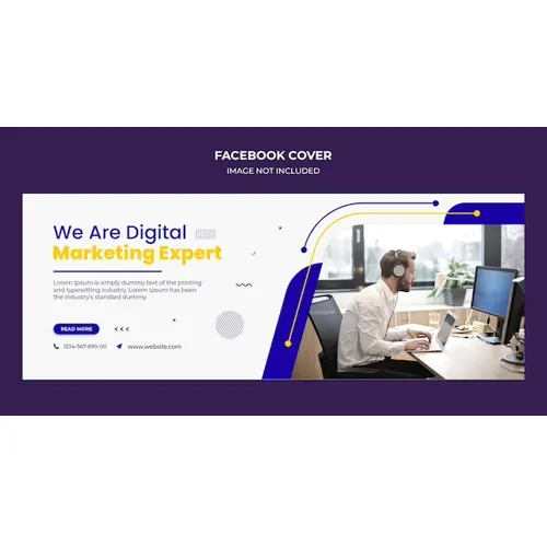 Corporate business agency Facebook cover and web banner template