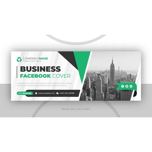 Corporate business digital marketing agency facebook cover and web banner design template