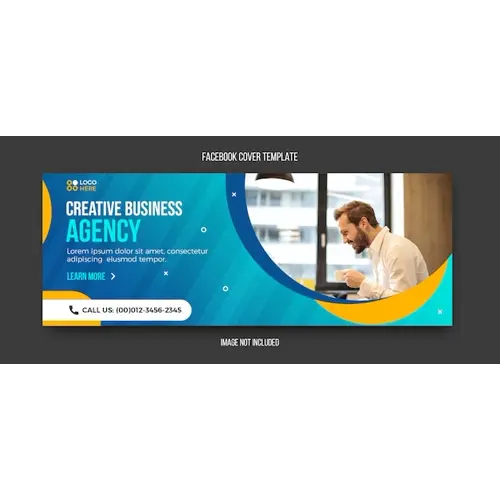 Corporate and business facebook cover template