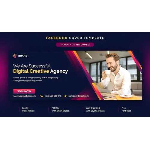 Corporate and business promotion facebook cover template