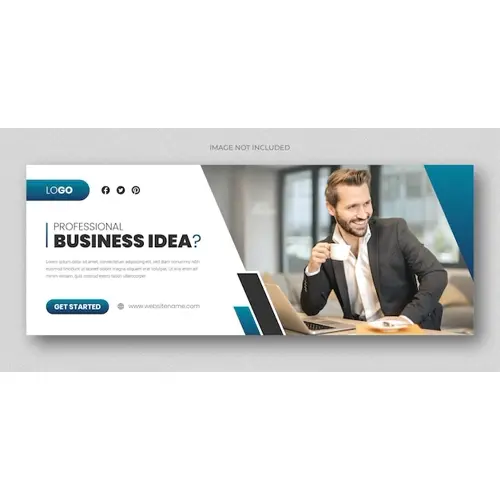 Corporate business social media facebook cover and web banner template