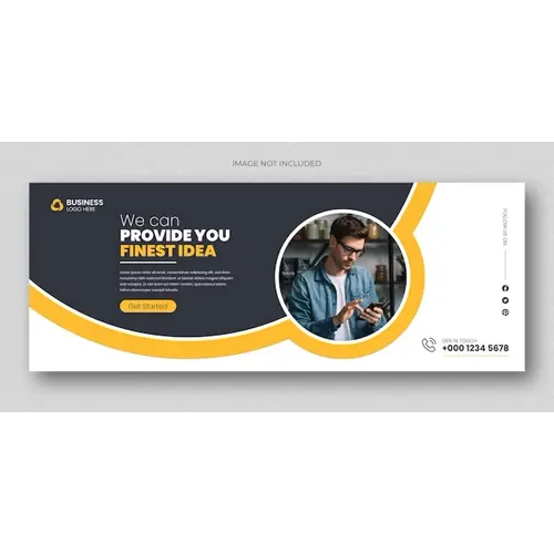 Corporate business social media facebook cover and web banner template