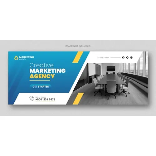 Corporate business social media facebook cover and web banner template