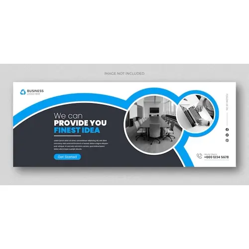 Corporate business social media facebook cover and web banner template
