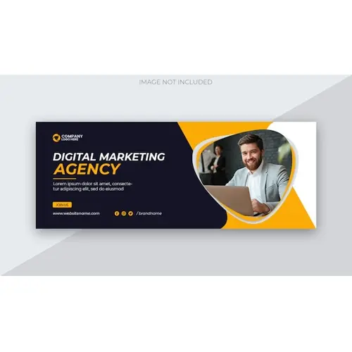 Corporate business social media facebook cover and web banner template