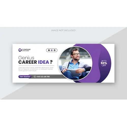 Corporate business social media facebook cover and web banner template