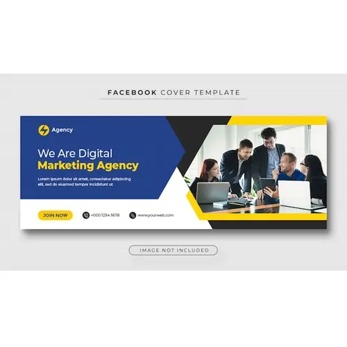 Corporate and digital business marketing promotion facebook cover banner