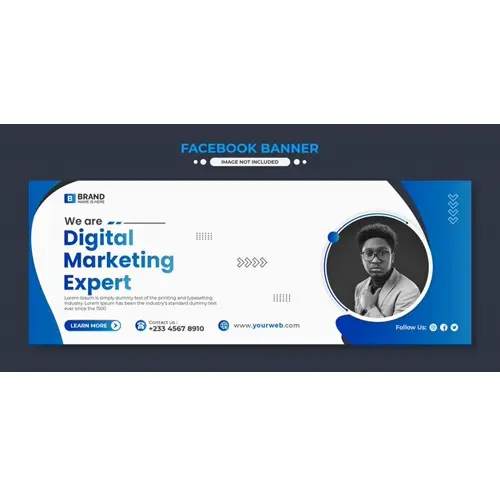 Corporate and digital business marketing promotion facebook cover design