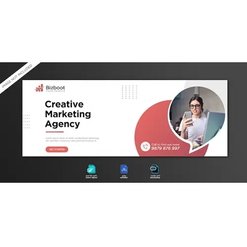 Corporate and digital business marketing promotion facebook cover template