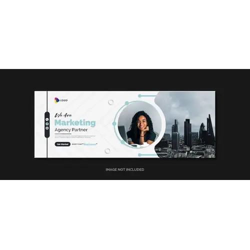 Corporate Digital Marketing Agency Facebook Cover Template Design