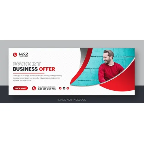 Corporate digital marketing facebook banner social media template