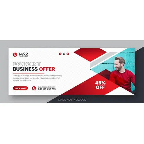 Corporate digital marketing facebook banner social media template