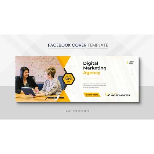Corporate Facebook cover Banner post and corporate social media banner post template