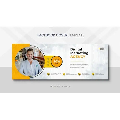 Corporate Facebook cover Banner post and corporate social media banner post template