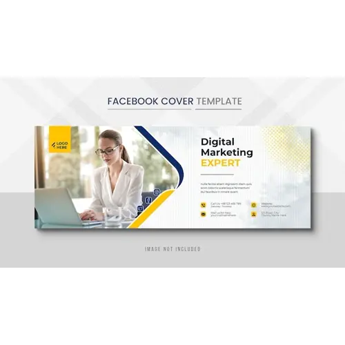 Corporate Facebook cover Banner post and corporate social media banner post template