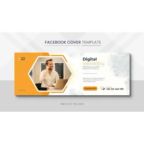 Corporate Facebook cover Banner post and corporate social media banner post template