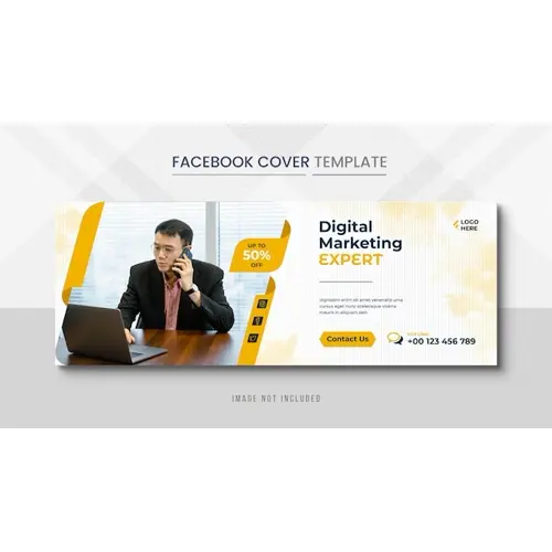 Corporate Facebook cover Banner post and corporate social media banner post template