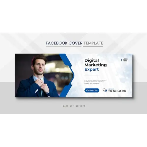 Corporate Facebook cover Banner post and corporate social media banner post template