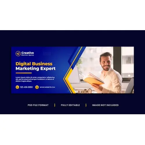 Corporate facebook cover and social media cover template