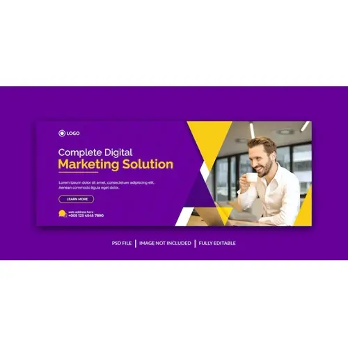 Corporate  marketing promotion facebook and social media cover template