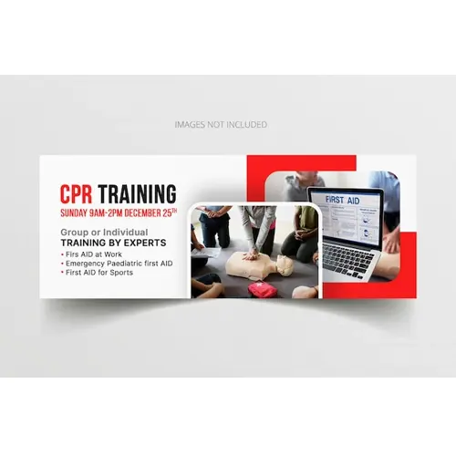 CPR training admission facebook timeline cover templates for individual and groups