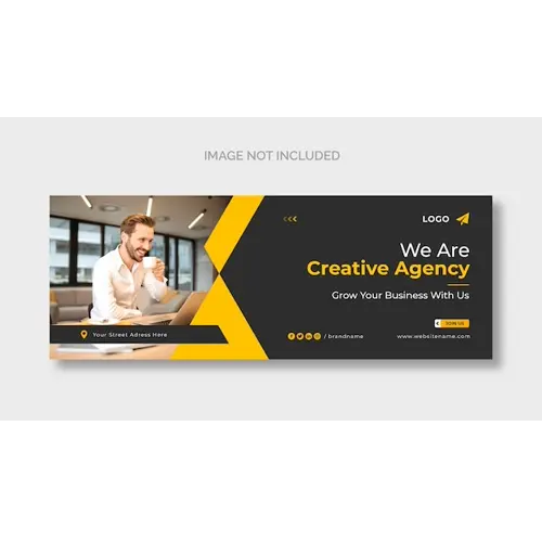 Creative agency facebook cover template