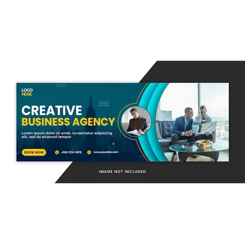 Creative Business Agency Social Media Facebook Cover Template