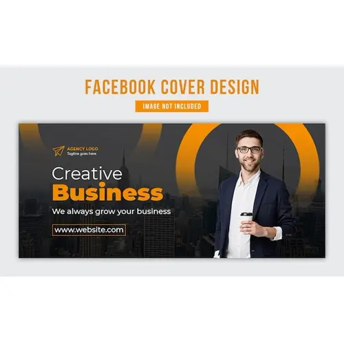 Creative business digital marketing agency Facebook cover design