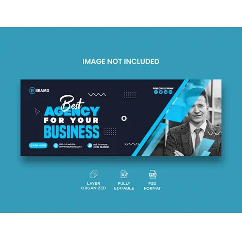 Creative business solutions Facebook cover web banner or social media banner template
