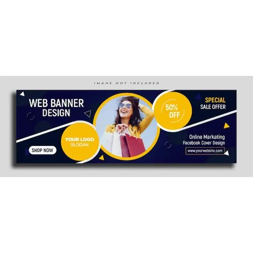 Creative business solutions marketing facebook cover in modern background templates psd