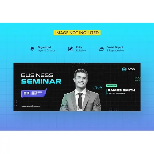 Creative concept live streaming workshop facebook cover psd template