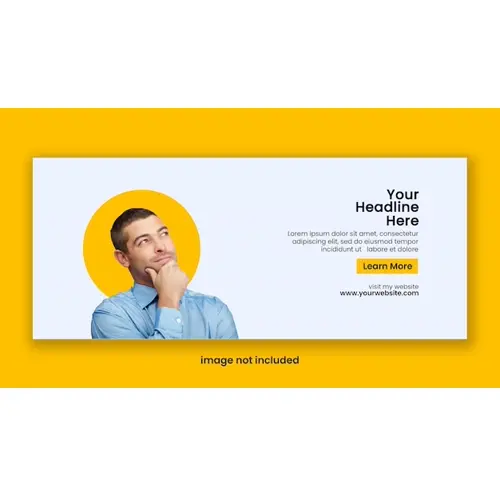 Creative Facebook cover photo design template vector