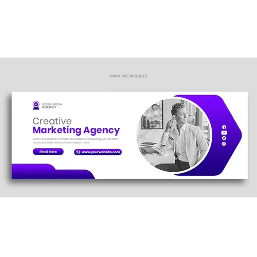 Creative marketing agency facebook cover banner