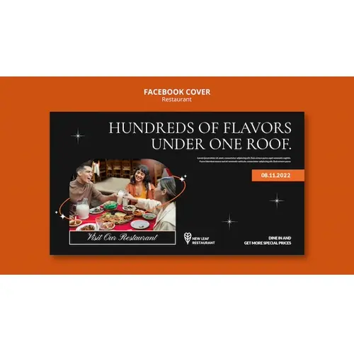 Delicious food restaurant facebook cover