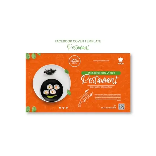 Delicious food restaurant facebook cover