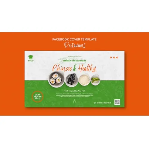 Delicious food restaurant facebook cover