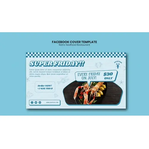 Delicious food restaurant facebook cover