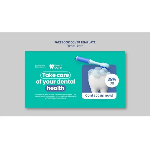 Dental care  facebook cover template