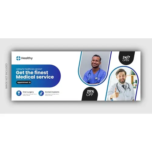 Dental Health Care Facebook Cover Or Web Banner Design