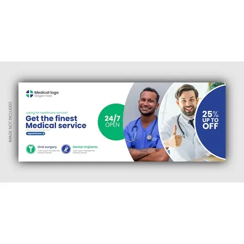 Dental Health Care Facebook Cover Or Web Banner Design