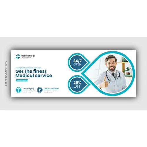 Dental Health Care Facebook Cover Or Web Banner Design