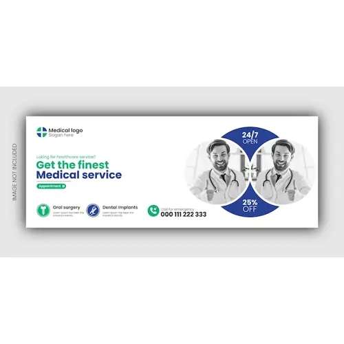 Dental Health Care Facebook Cover Or Web Banner Design