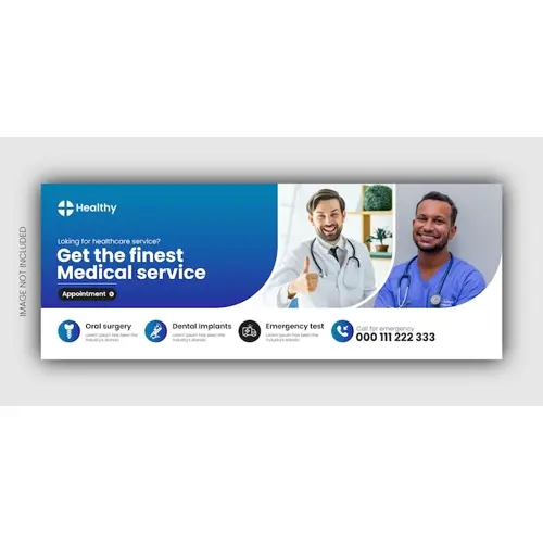 Dental Health Care Facebook Cover Or Web Banner Design