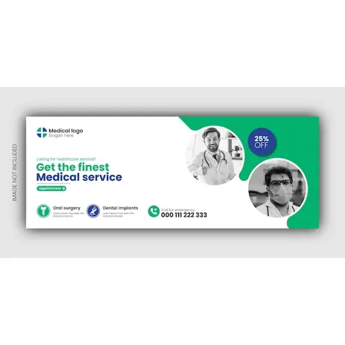 Dental Health Care Facebook Cover Or Web Banner Design
