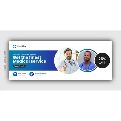 Dental Health Care Facebook Cover Or Web Banner Design