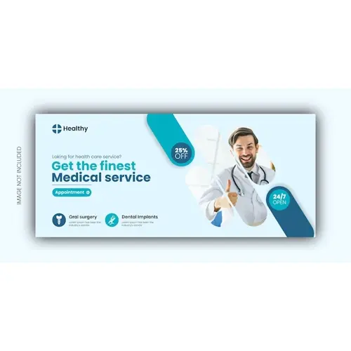 Dental Health Care Facebook Cover Or Web Banner Design