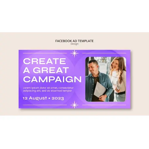 Design strategy facebook template